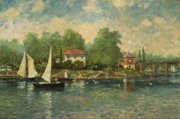 Una mañana de verano Robert Girrard Thomas Kinkade Pinturas al óleo